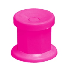 Dappen Dish Plastic + Lid (Pink)